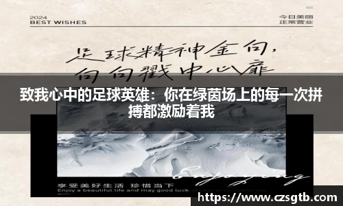 致我心中的足球英雄：你在绿茵场上的每一次拼搏都激励着我