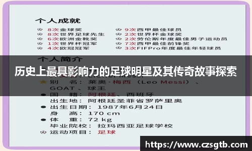 历史上最具影响力的足球明星及其传奇故事探索